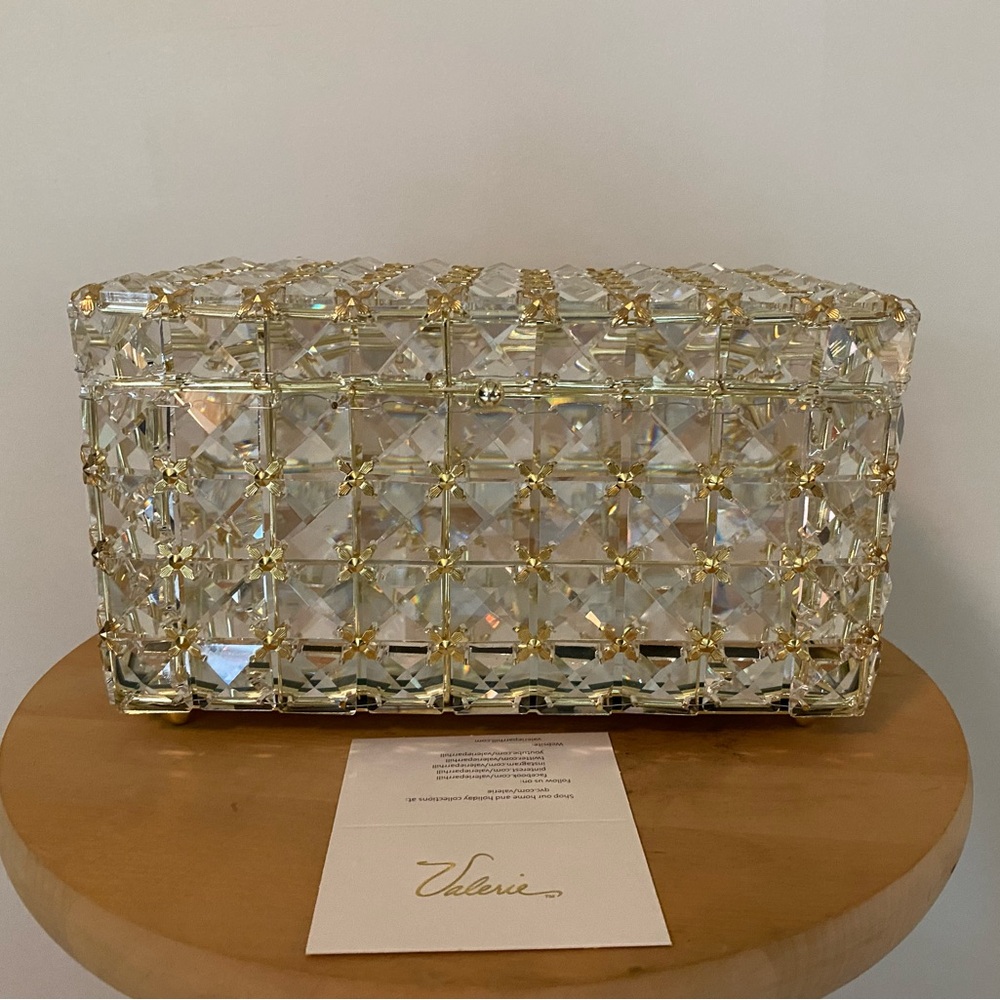Multi-Faceted Brilliance Illuminated Keepsake Box by Valerie